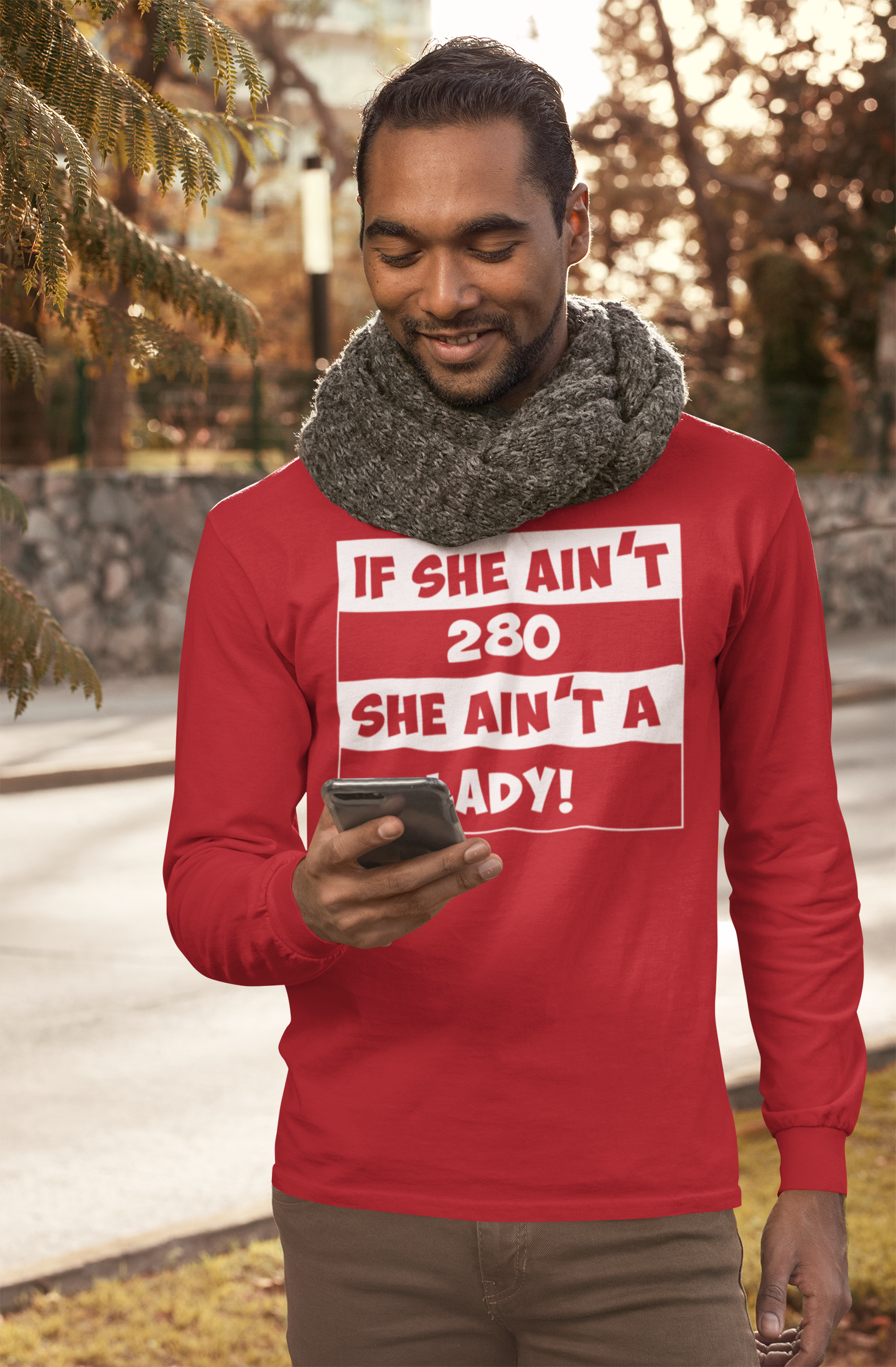 【IFYOUWANT】Face path T-shirt If She Ain't 280 Long Sleeve Tee — Shapely | Lifestyle for